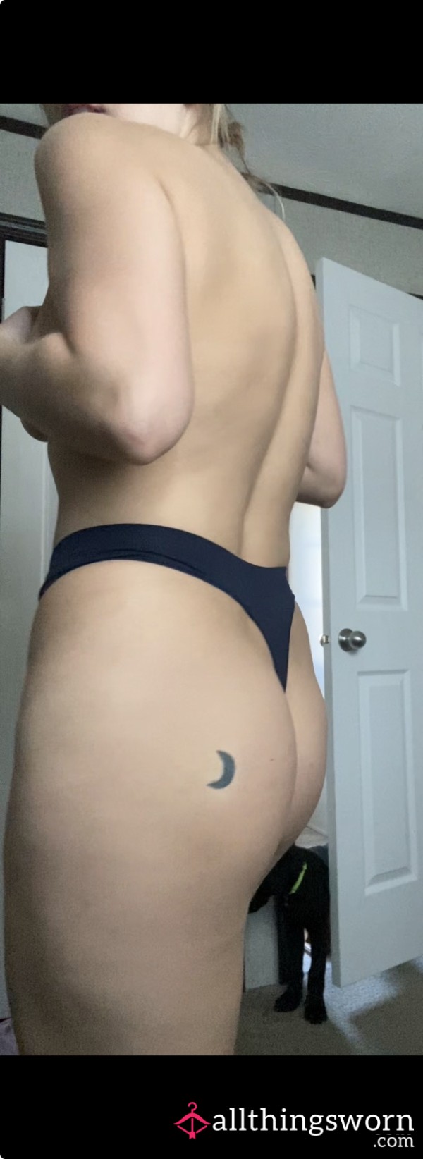 Navy Blue Calvin Klein Thong- Super Soft- 3 Day Wear