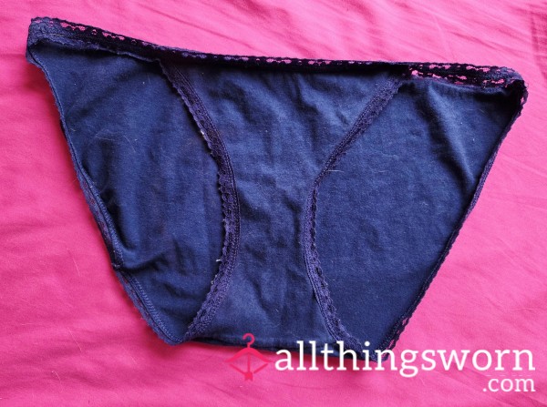 Navy Blue Cotton Panties