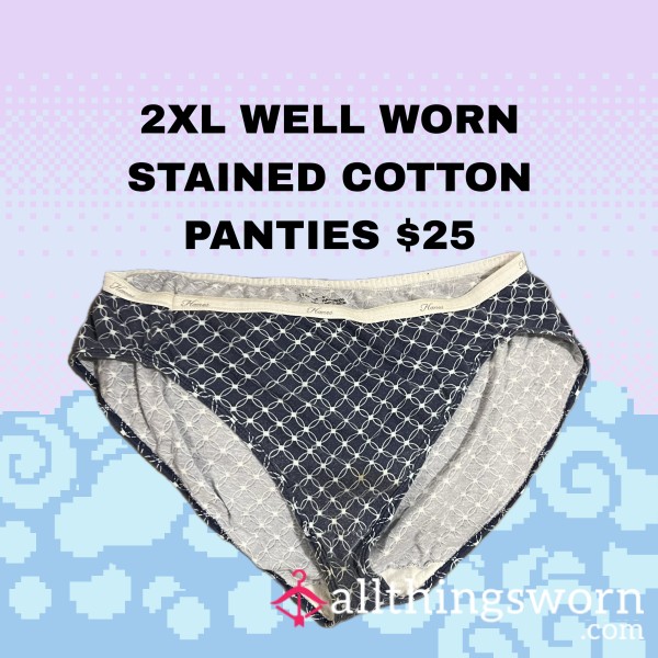 NAVY BLUE HAINES WITH WHITE DESIGN