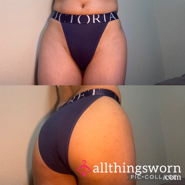 Navy Blue High-Leg Cheeky