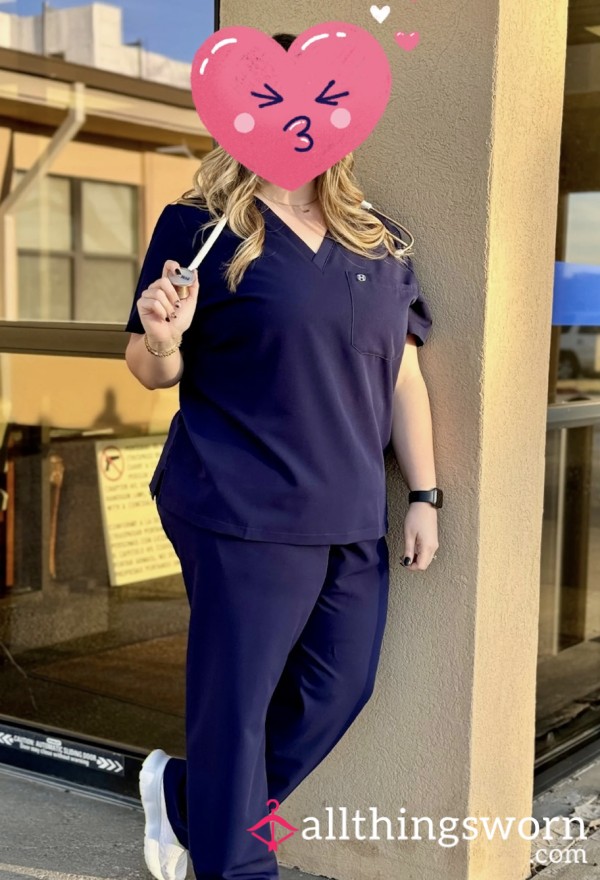 Navy Blue Scrub Set 💙🩺