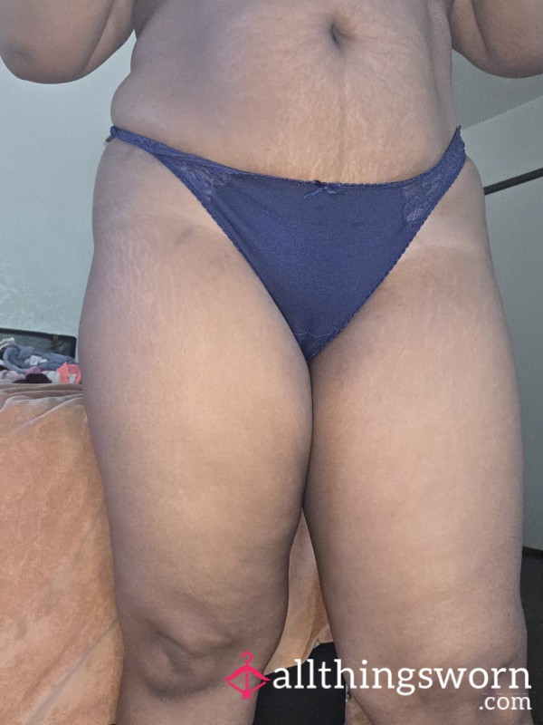 Navy Blue Thong