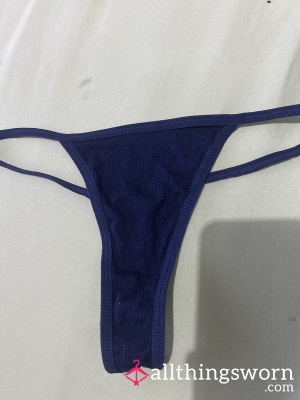 Navy Blue Thong