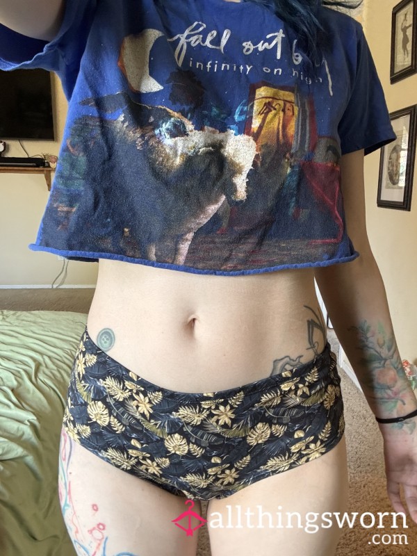 Navy Flor*l Panties