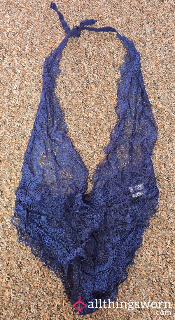 Navy Fully Lace S**y Lingerie
