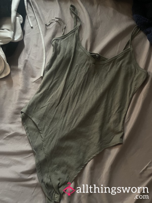 Navy Green Bodysuit