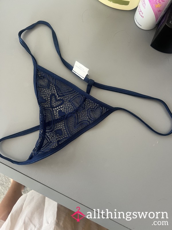 Navy S**y Little G-String 😈