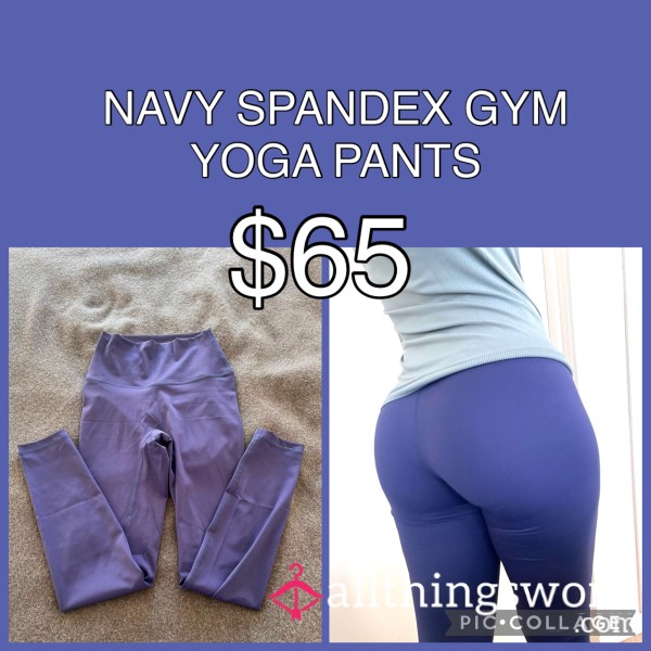 NAVY SPANDEX LEGGINGS