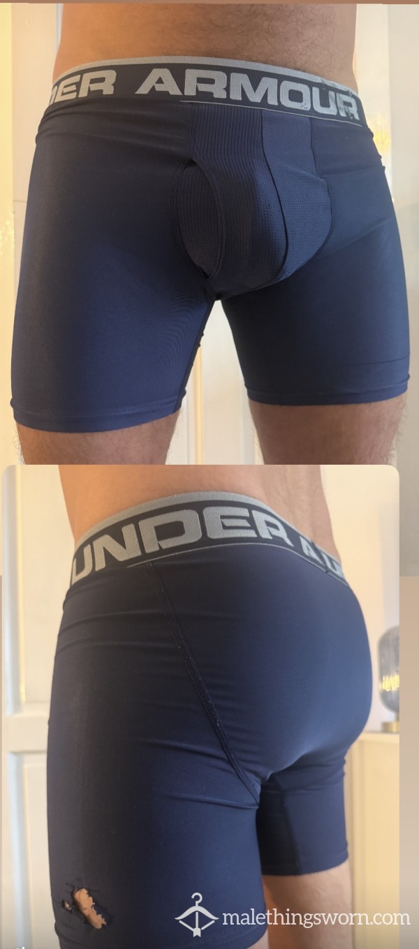 Navy Worn Under Armour Boxers