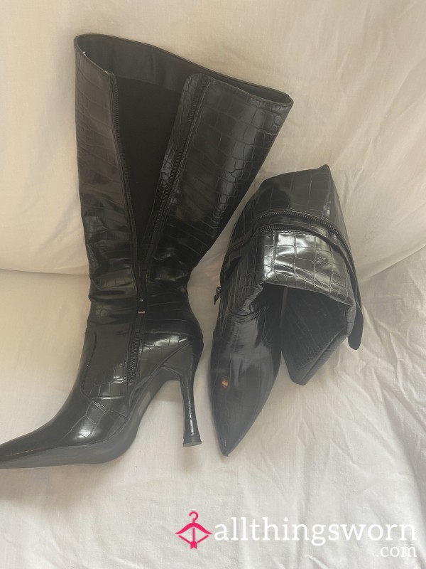 High Heel Boots Well Worn And Very Smelly