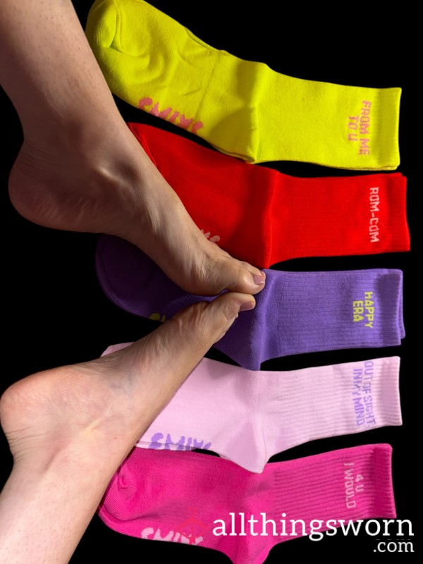 Neon Cotton Ankle Socks