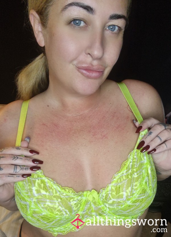 Neon Green Bra That Holds My Perky Size 38c's
