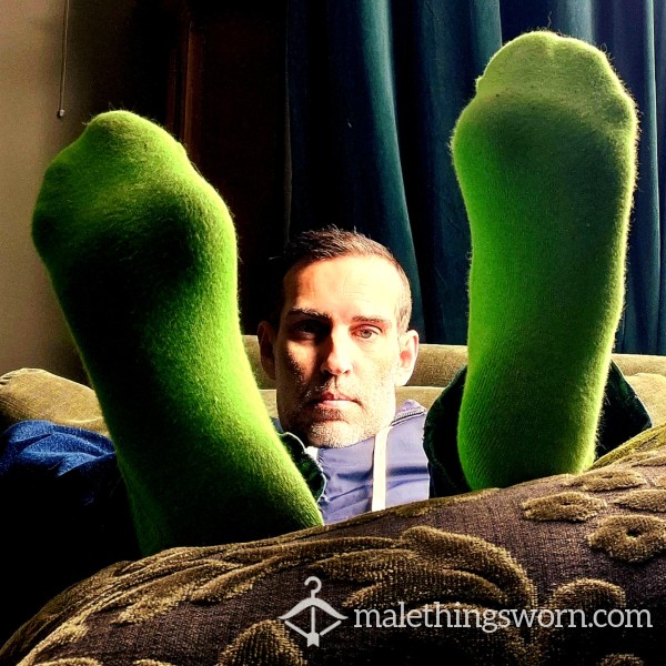 Neon Green Dirty Socks