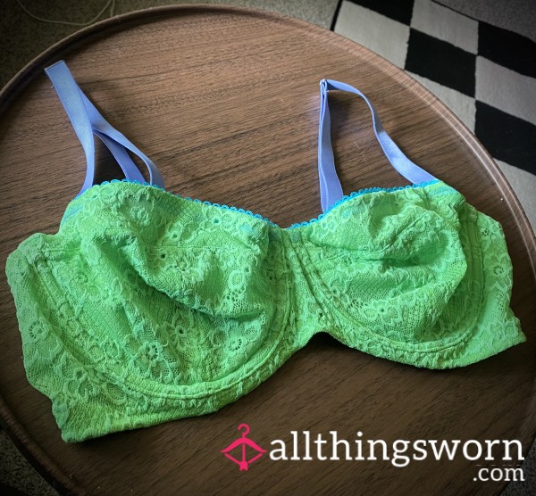 Neon Green Lace Bralette