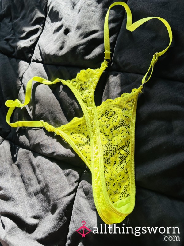 Neon Green✅ Laced Thong Panties