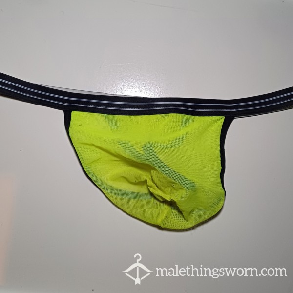 Neon Mesh Thong