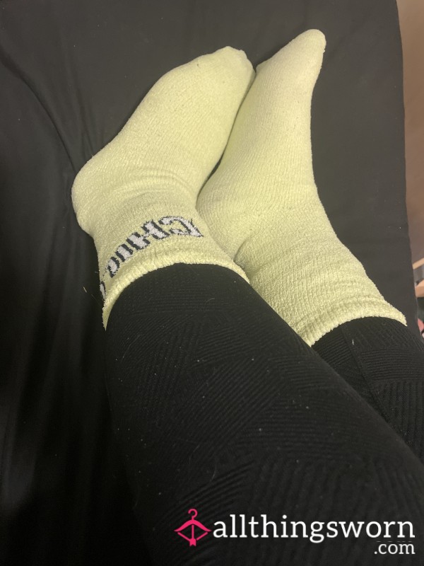 Neon Green Slouch Socks