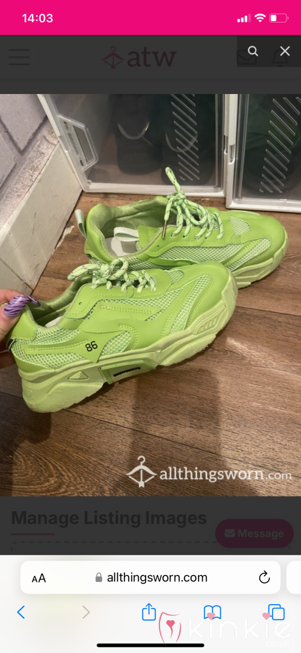 Neon Green Trainers