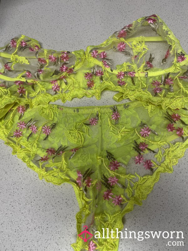 Neon Lingerie Set