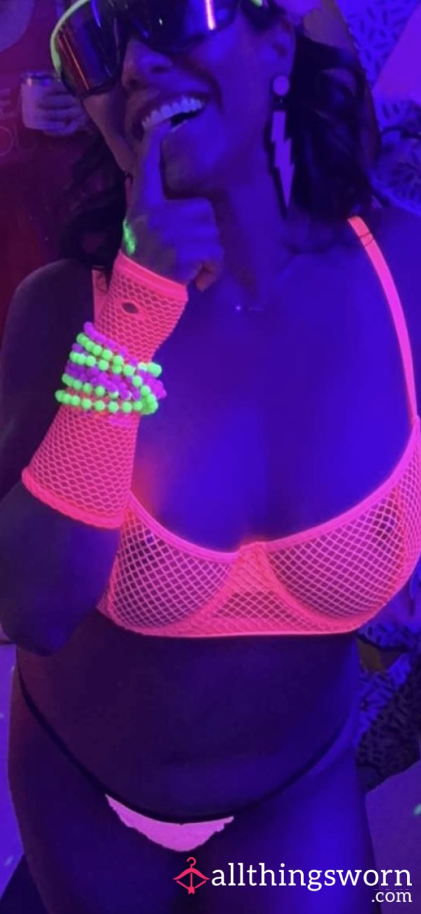 Neon Mesh Bra