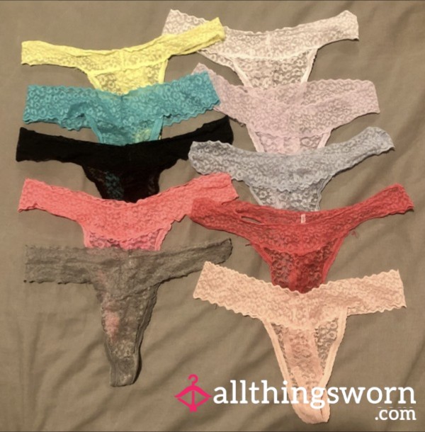 ✨Worn Lacy Thongs / Panties✨