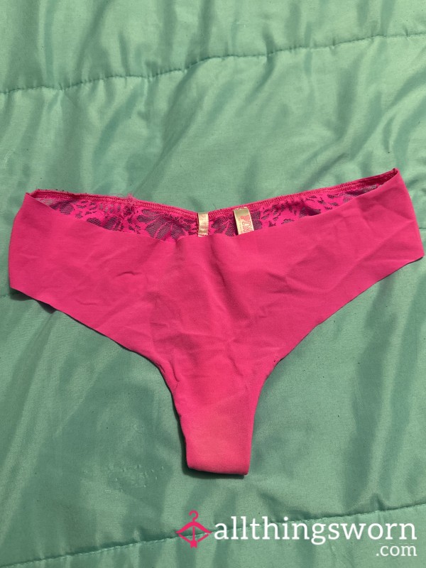 Neon Pink And Lace Cheeky