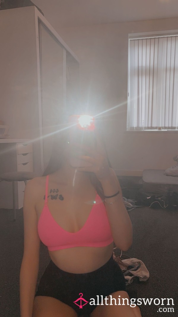 Neon Pink Bra X