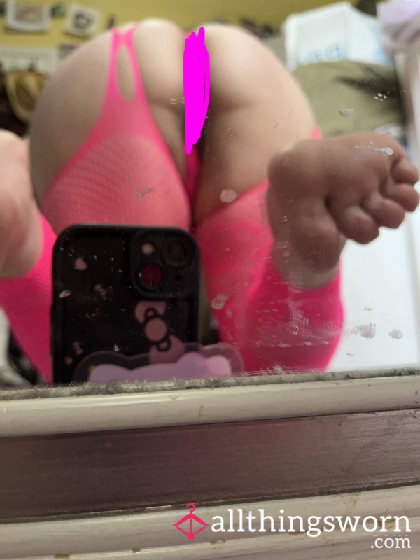 Neon Pink Lingerie Photoshoot