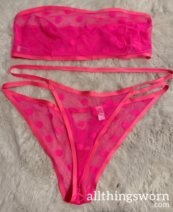 Neon Pink Mesh Set