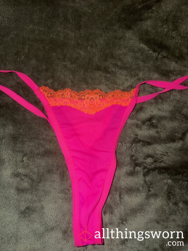 Neon Pink Thong