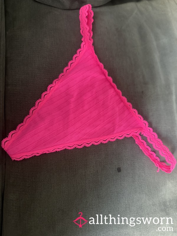 Neon Pink Thongs