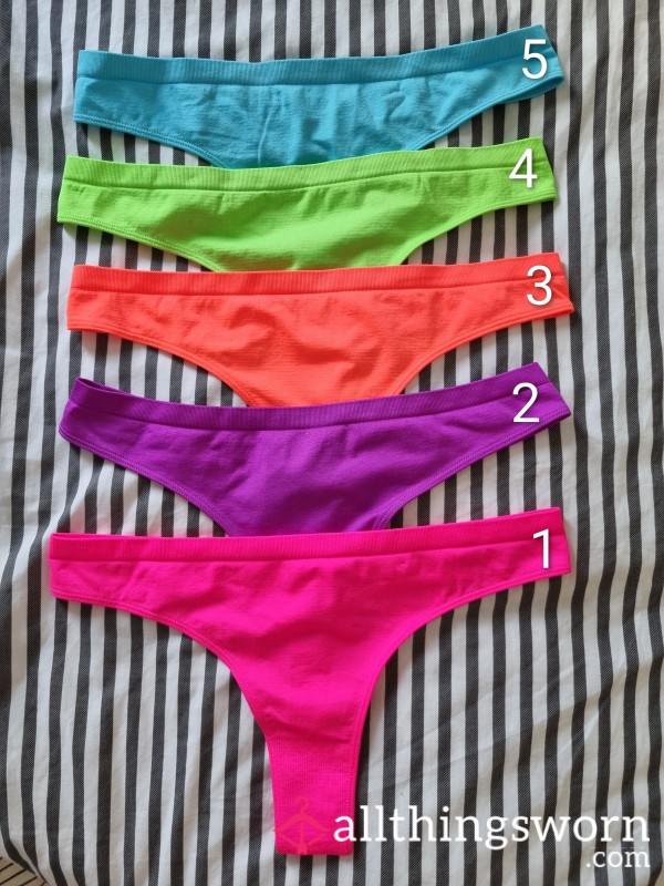 Neon Seamless Thongs-sooo Soft!!