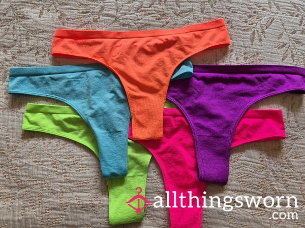 5 Neon Thongs