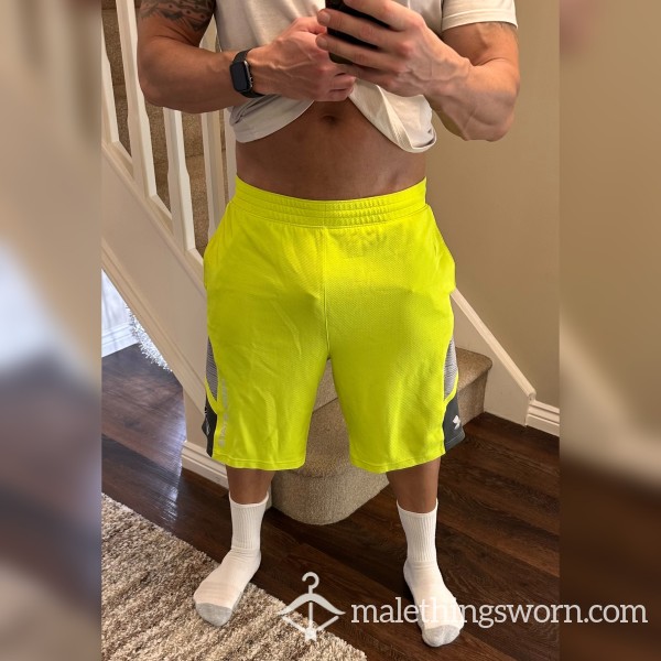 Neon Under Armour Shorts
