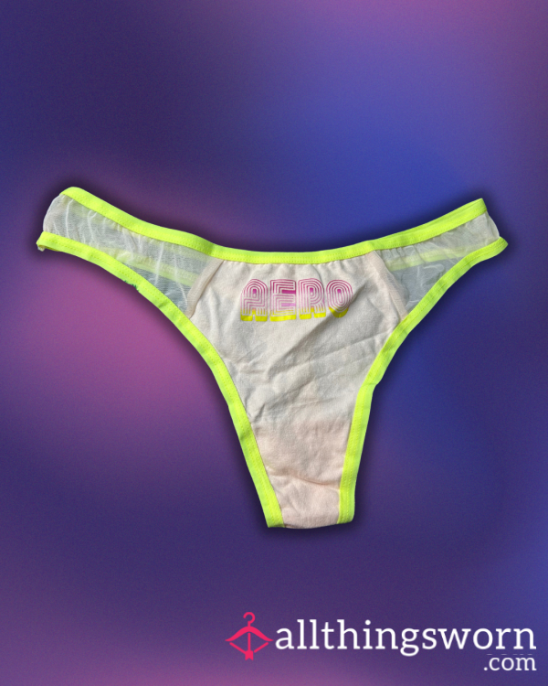 Neon Yellow Aero Thong