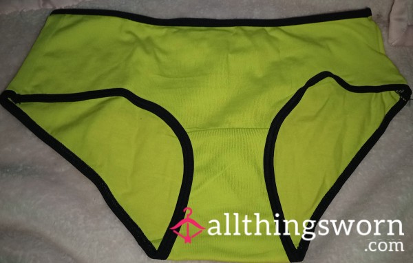 Neon Yellow Bikini Panties