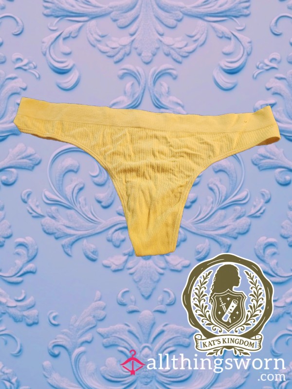 Neon Yellow Spandex Thong 💛 | Soma XXL