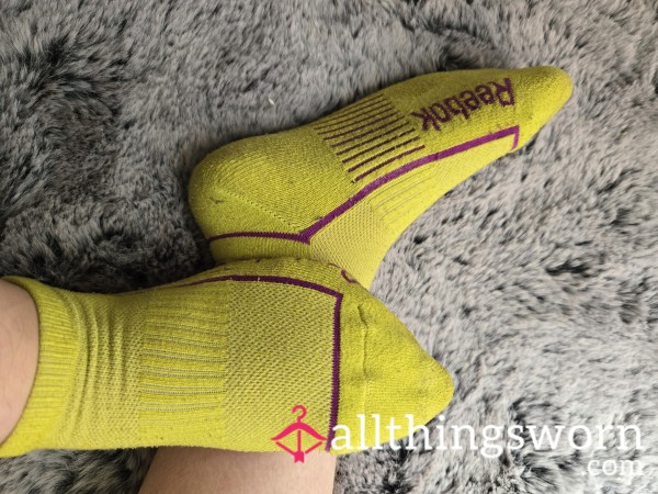 Neon Yellow Workout Socks