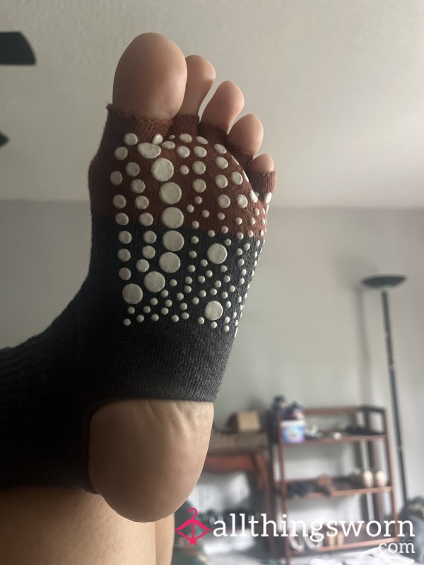 Never Washed Crusty Stinky Smelly Old Pilates Yoga Gym Socks