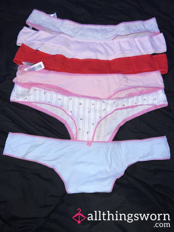 ♥️NEW INVENTORY♥️ Construction Girl Cotton Work Thongs Worn 24h👷🏻‍♀️💦