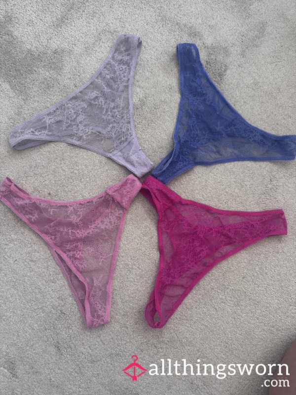 New Lacy Thongs - Pick Your Favourite Colour