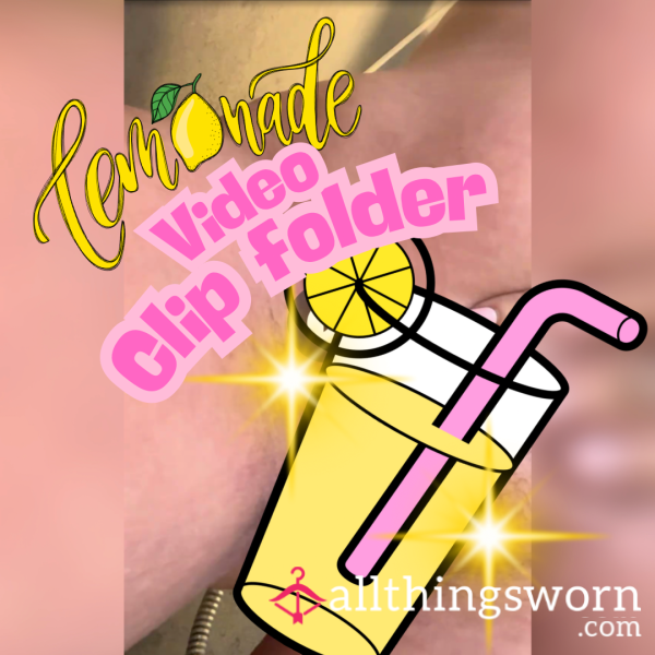 ✨🍋 NEW🍋✨ Lemonade Video Clip Folder £5 Starter Price For Lifetime Access, Still Building 🍋🖤🍋