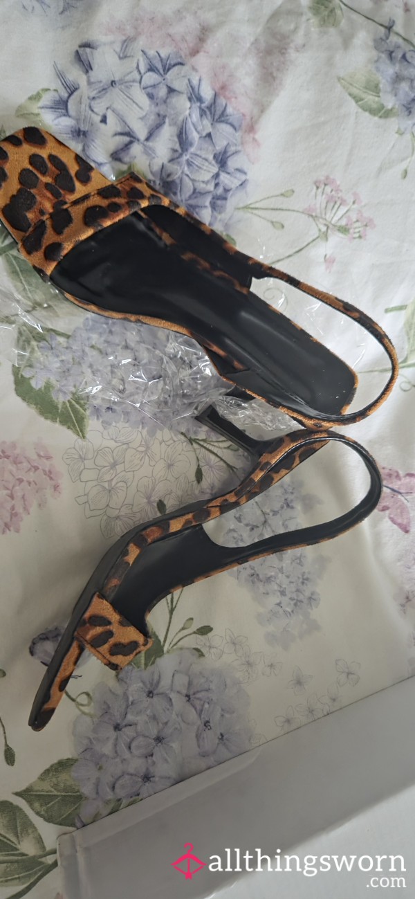 New Leopard Print Heels Or Can Be Worn For Extra Price