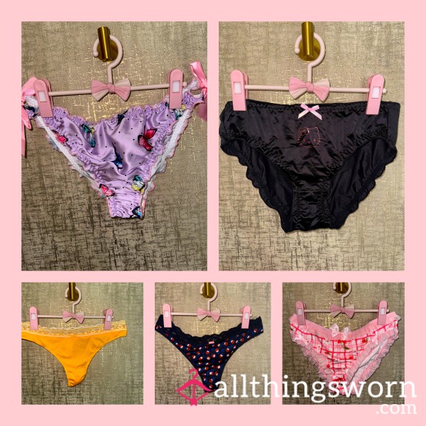 New Panties & Thongs For Sale 😍🥵  24 Hour Wear  Shipping World Wide Available  Vacuum Sealed To Keep Scent Perfect Discreet Shipping