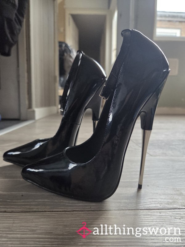 *NEW* Patent Black Pleaser Heels