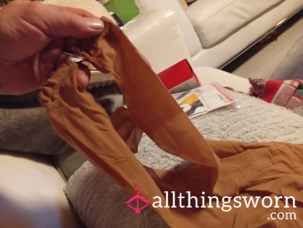 New Rare Vintage Open Pantyhose