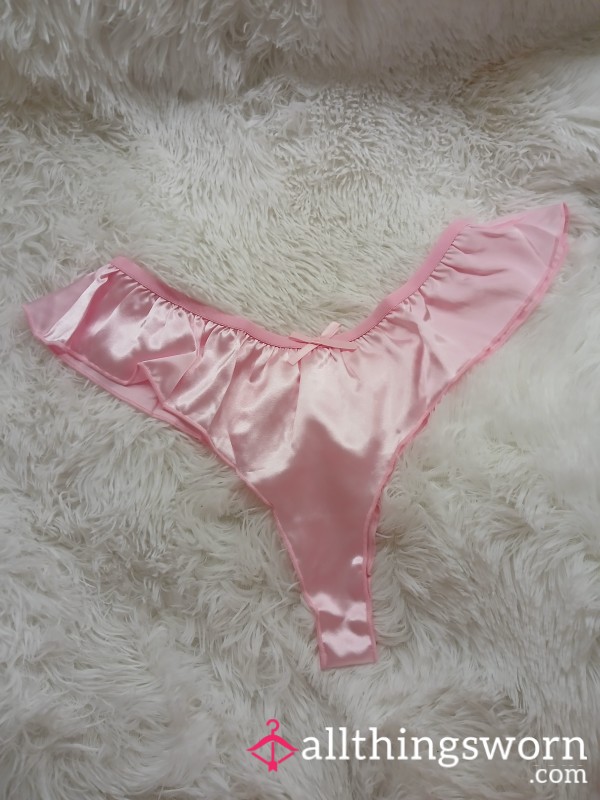 New, Ready For Your Request. Pink Silky French Knickers