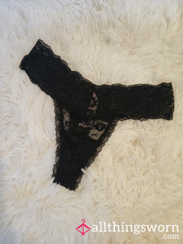 New, Ready For Your Request. Victoria's Secret Black Lace Thong