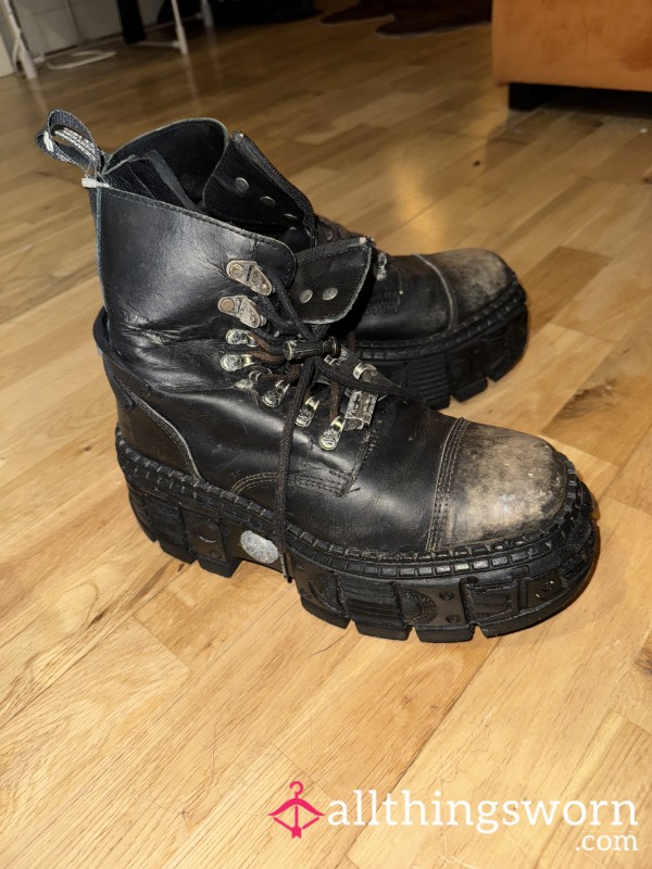 New Rock Platform Boots UK 8 Goth Girl