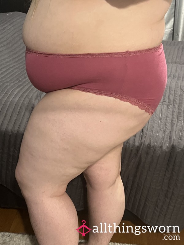 New Seller Offer: 48h Worn Pink Lace Panties